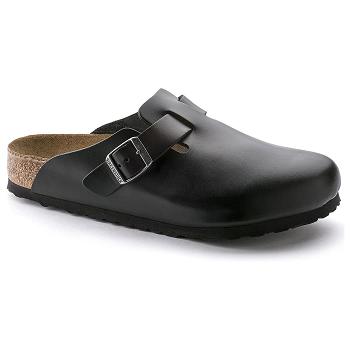 Boston Birkenstock Soft Footbed Amalfi Kozene Damske Čierne | SK 236AHK